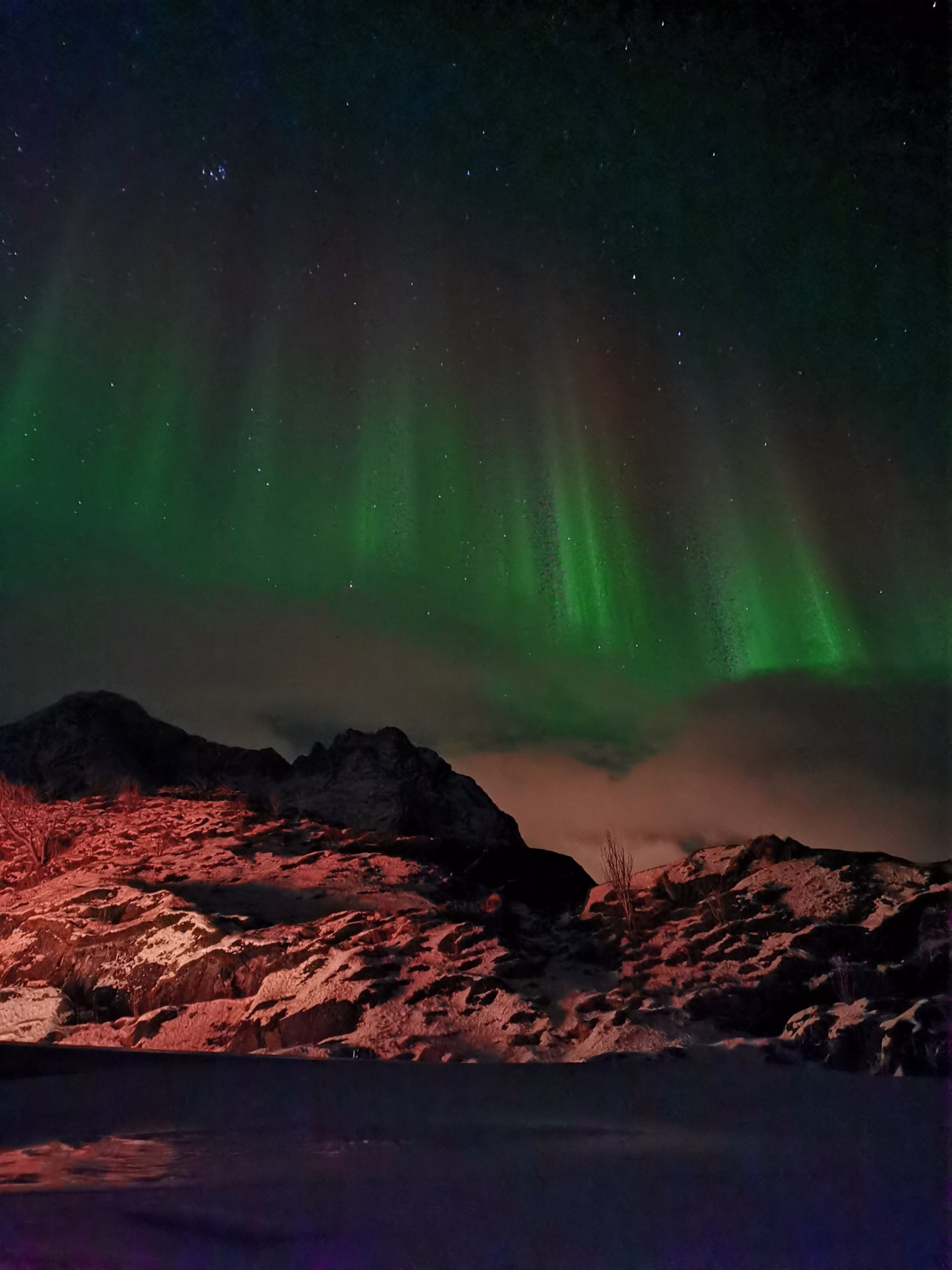 Photo des aurores boreales en Laponie
