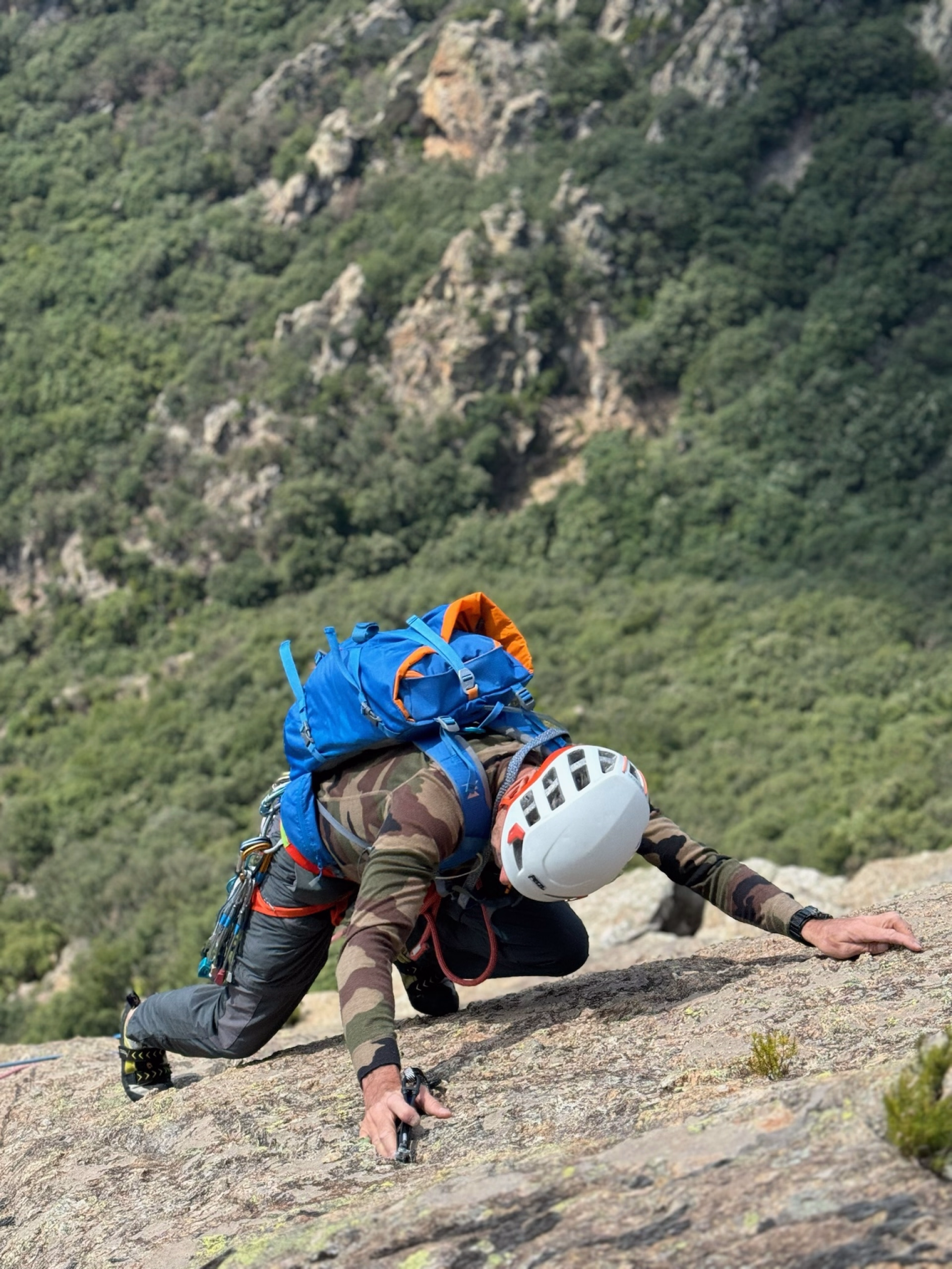 Escalade grande voie et terrain d’aventure dans le massif du Caroux