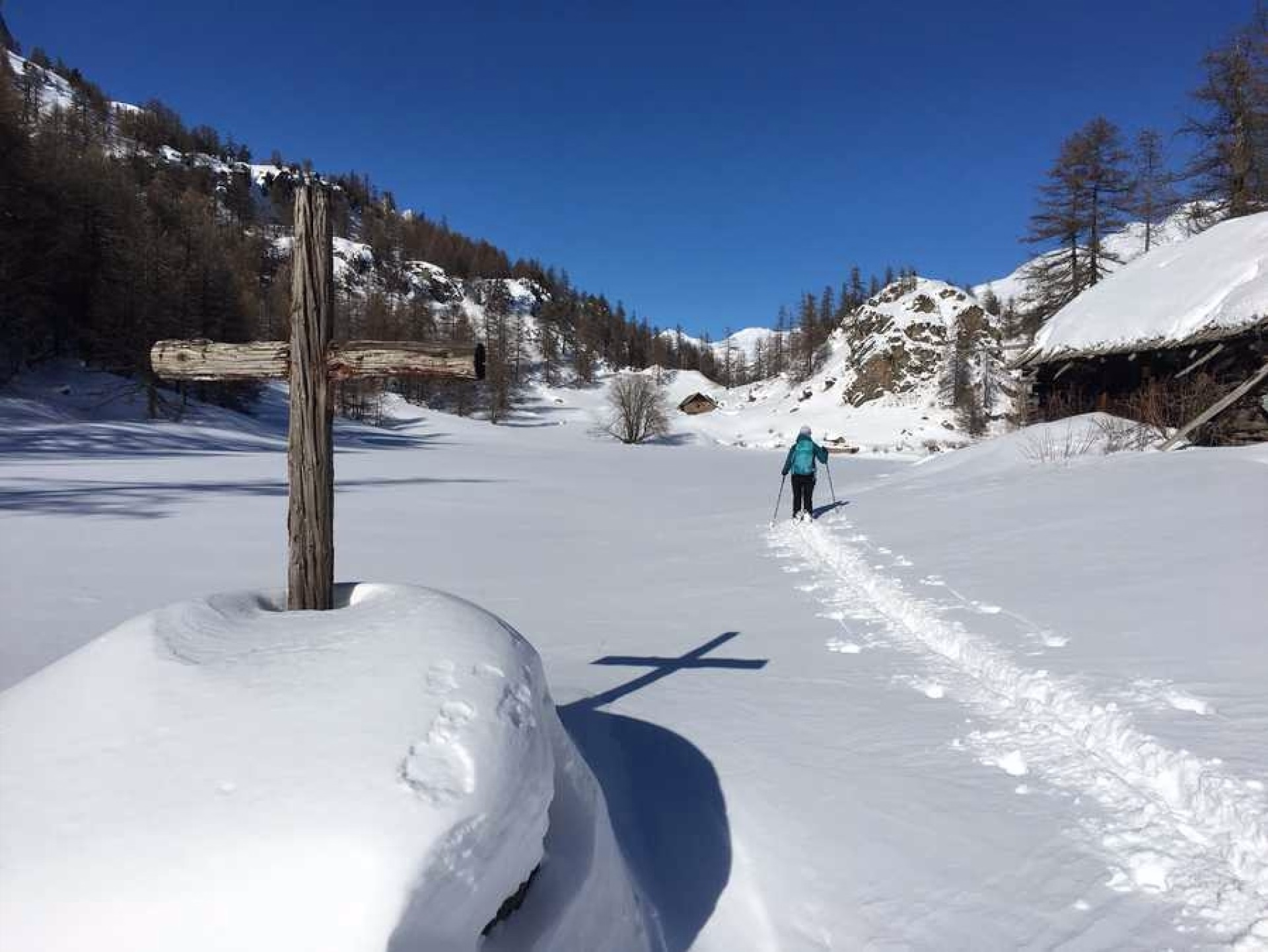 Initiation au ski de randonnée nordique dans la vallée de la Clarée