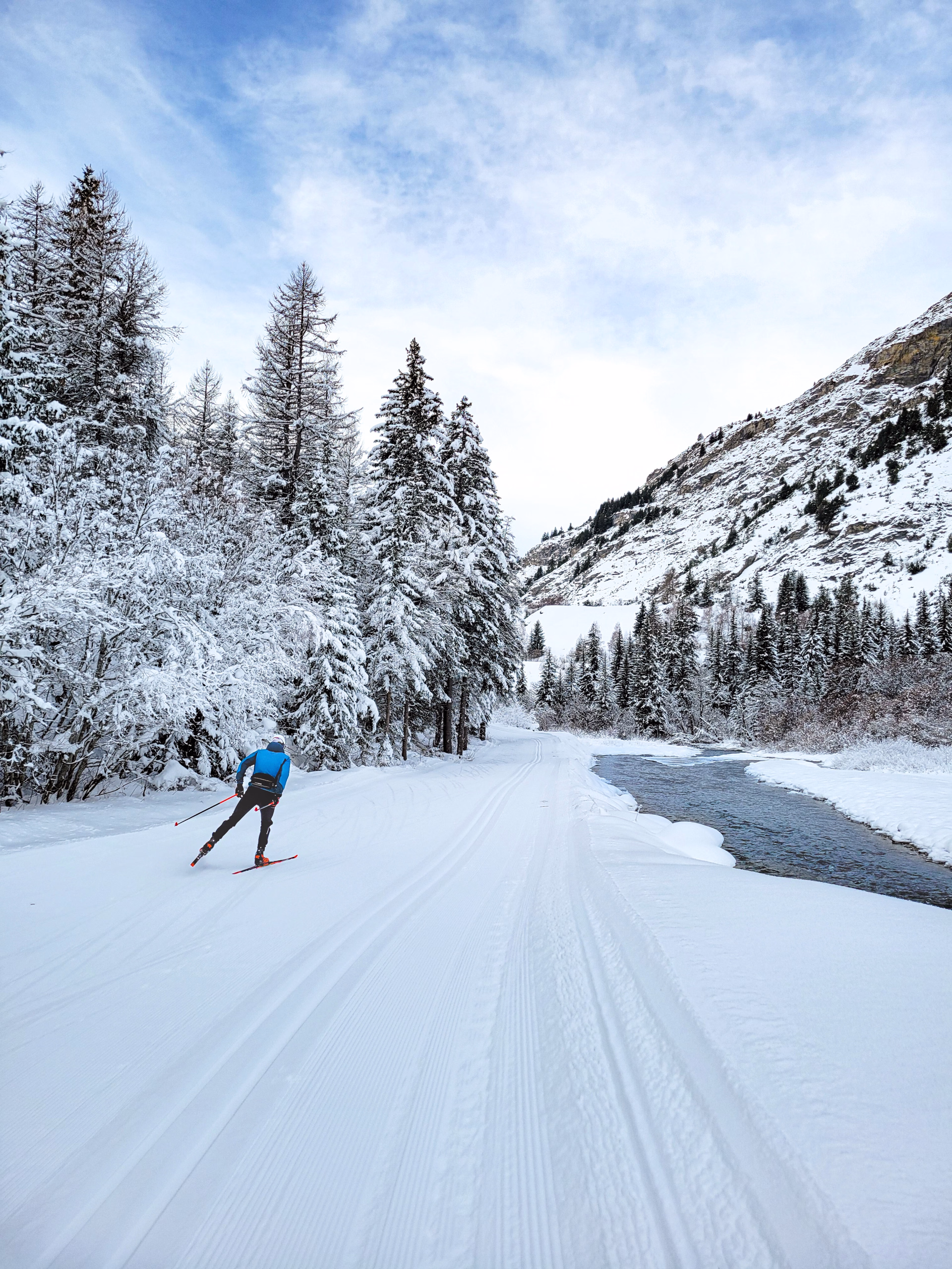 Perfectionnement skating plaisir à Bessans