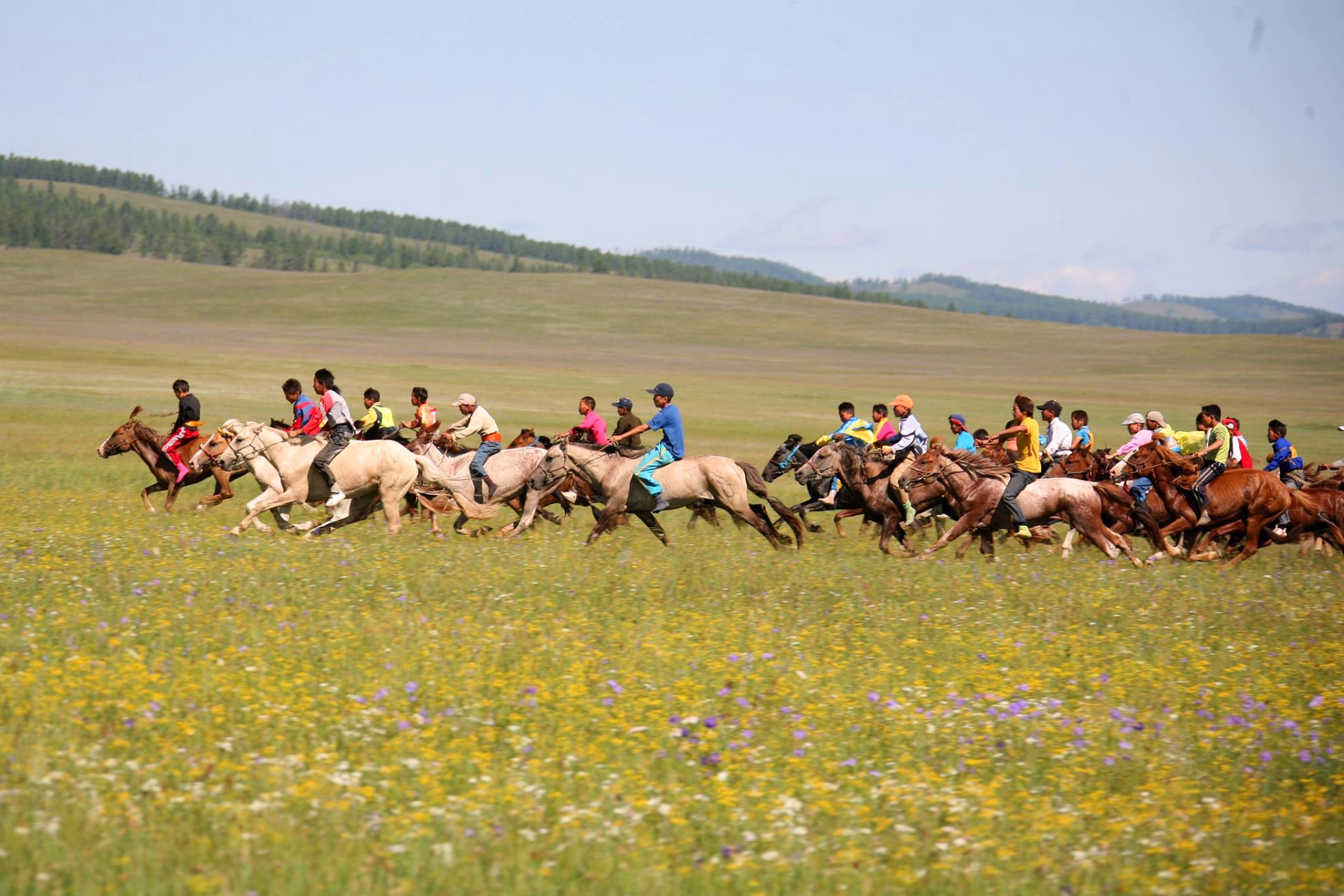 Randonnée équestre dans la vallée de l’Orkhon en Mongolie