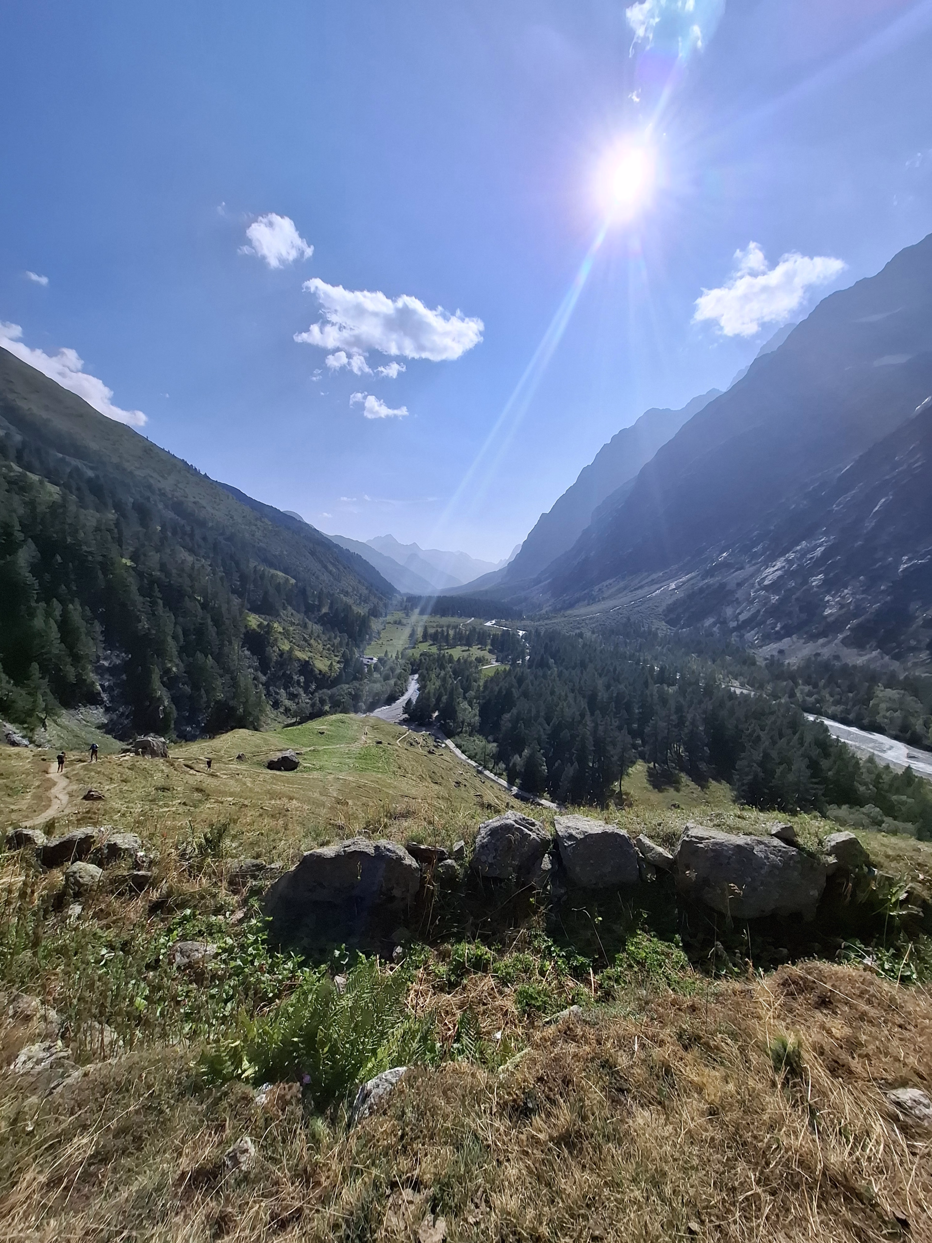 Photo trekking dans les Alpes