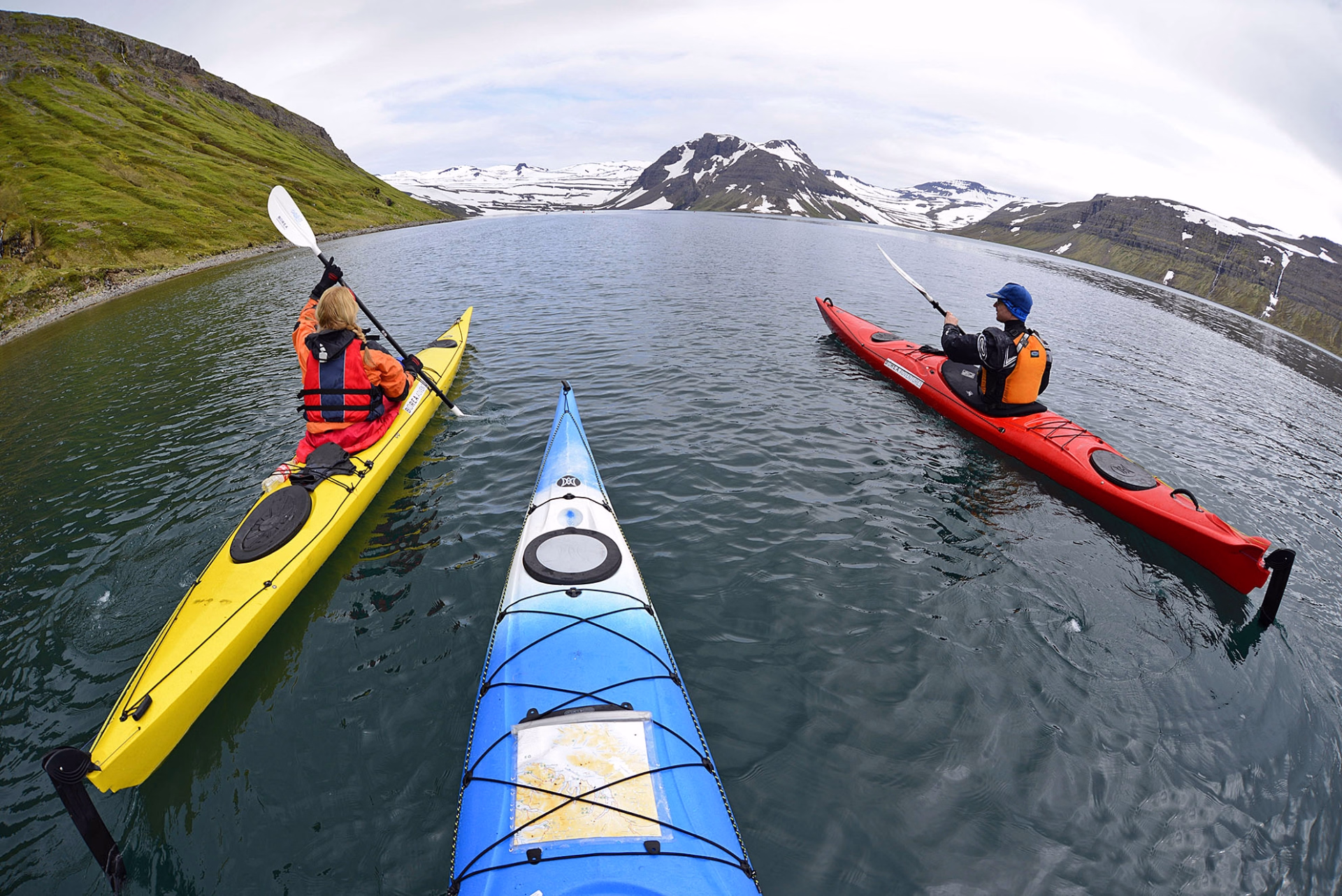Pagayer en pleine nature en Kayak de mer à Hornstrandir