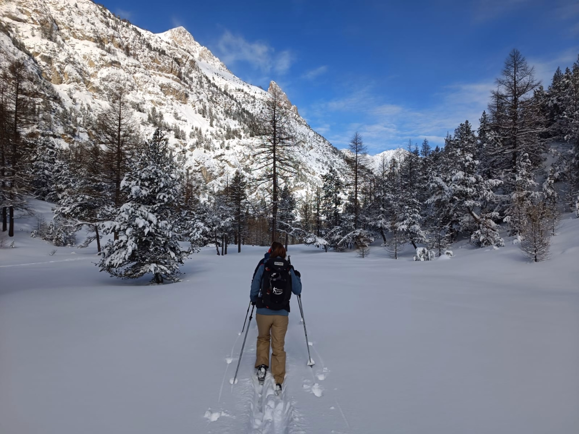 Initiation au ski de randonnée nordique dans la vallée de la Clarée