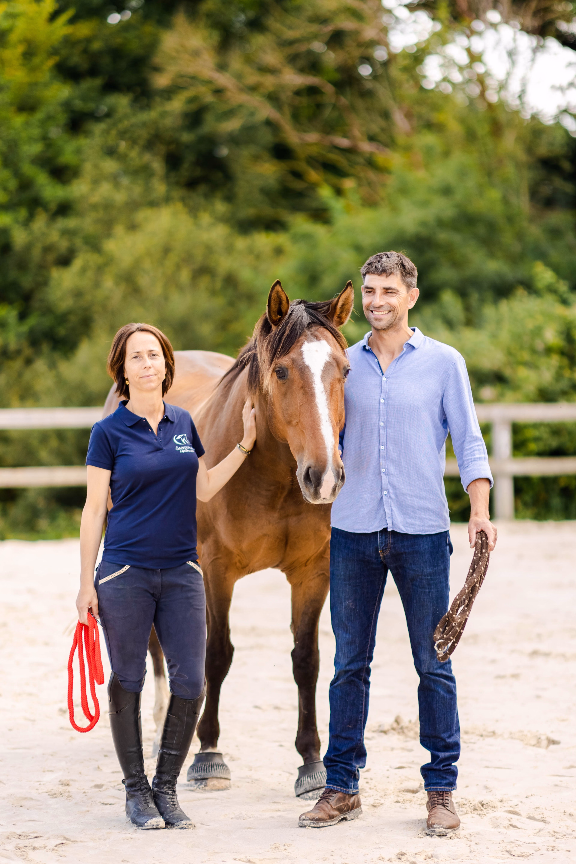 Stage d'équitation et travail à pied