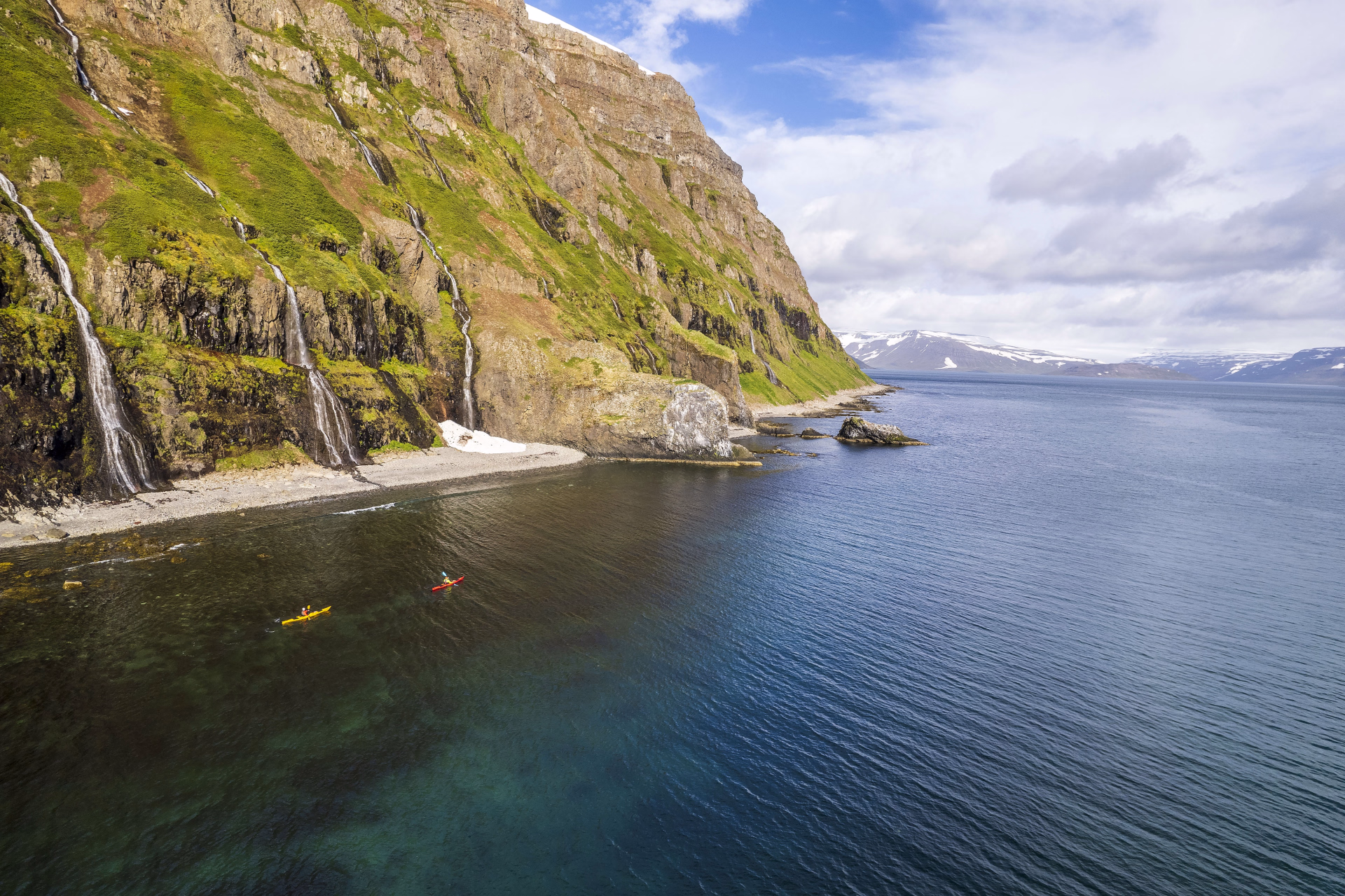 Pagayer en pleine nature en Kayak de mer à Hornstrandir