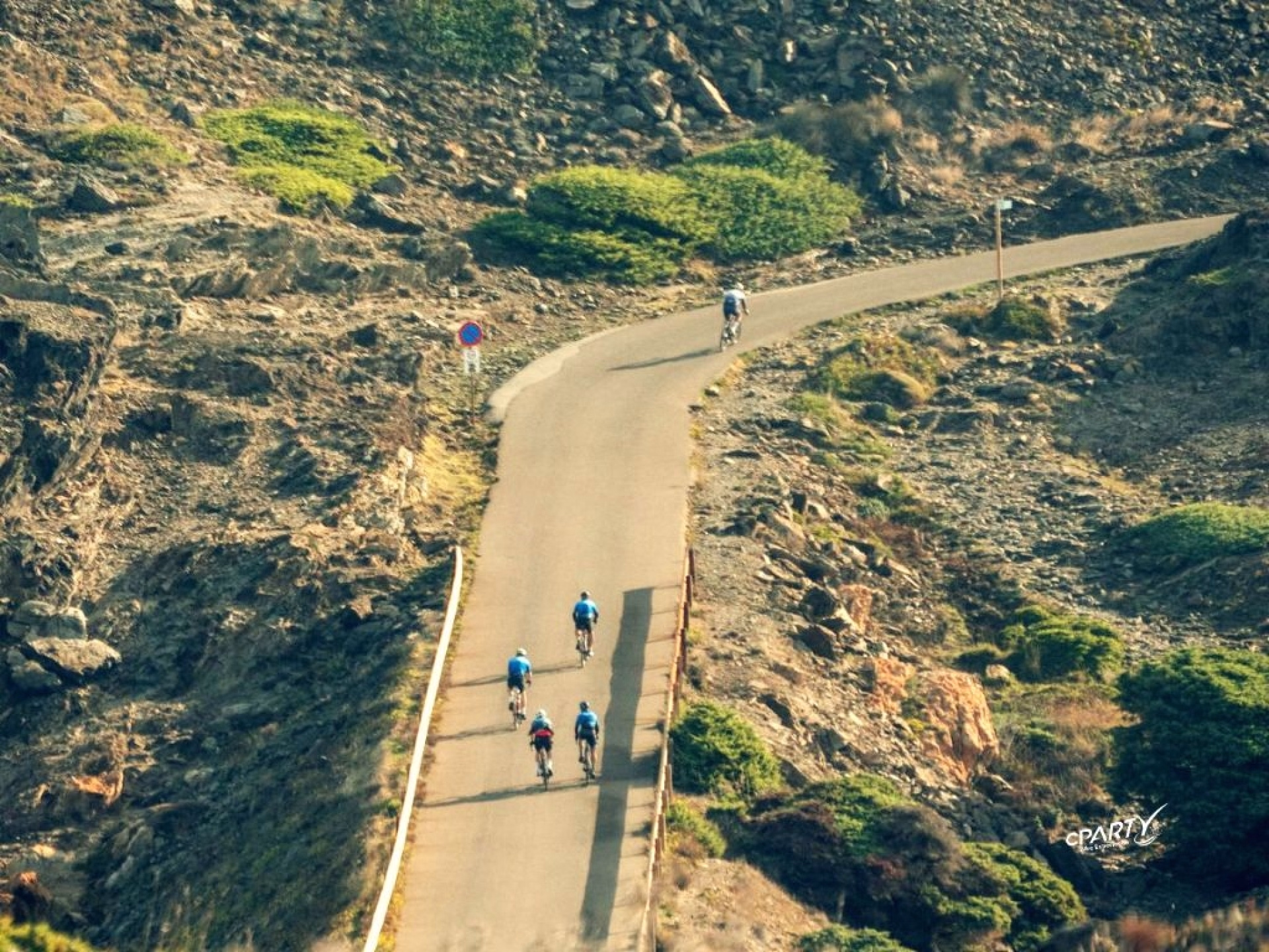 Stage cycliste sur la Costa Brava à Rosas