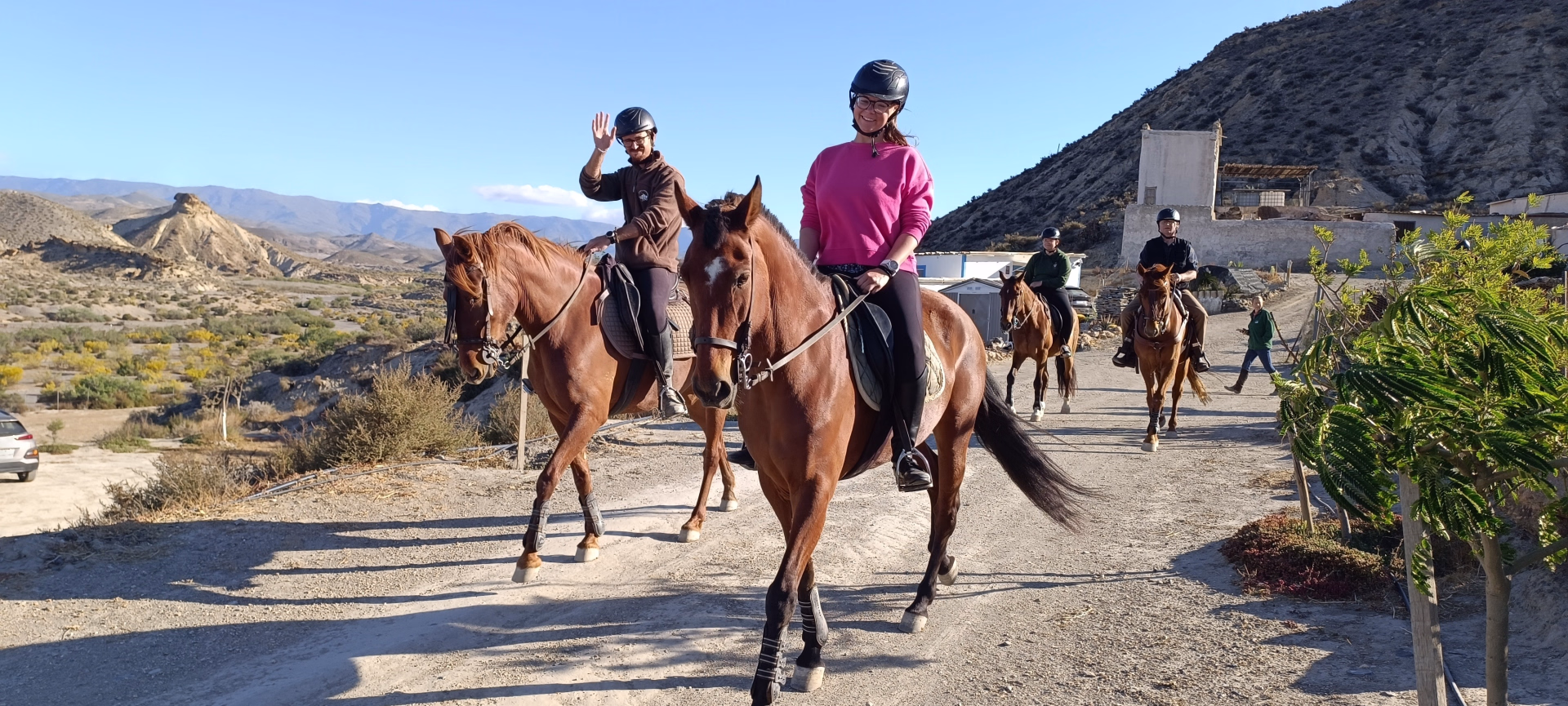 Randonnée équestre dans le désert de Tabernas