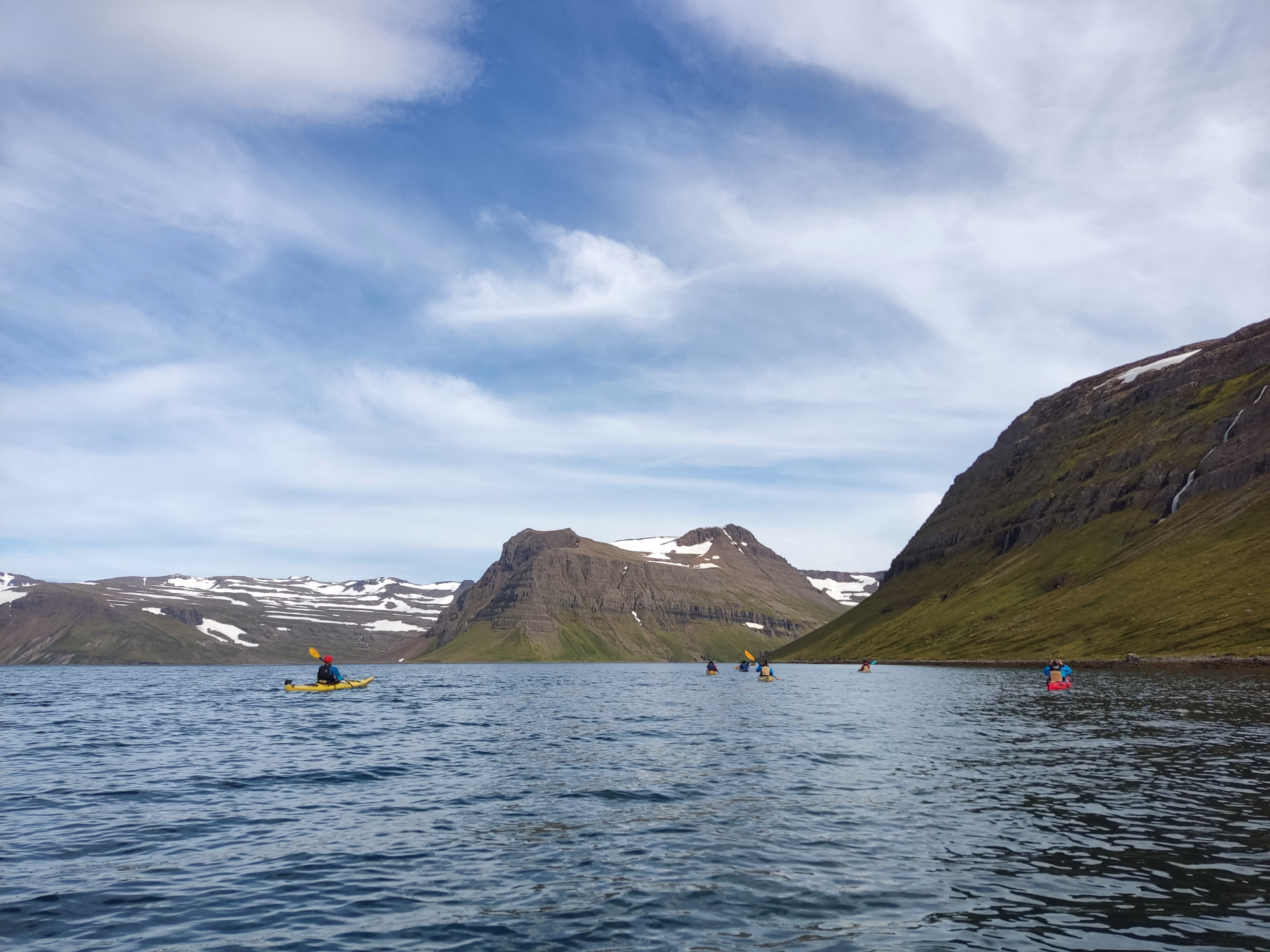 Pagayer en pleine nature en Kayak de mer à Hornstrandir