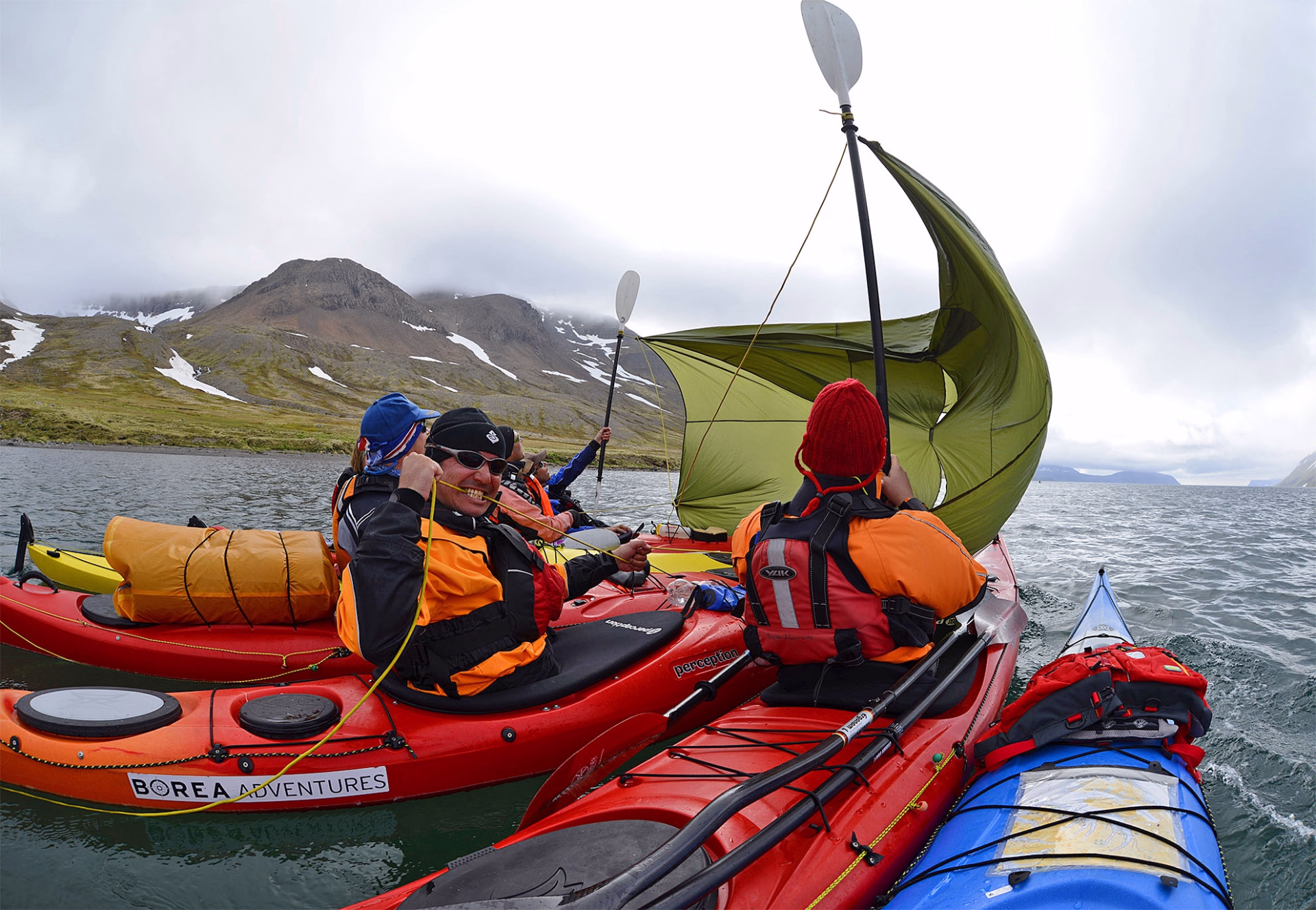 Pagayer en pleine nature en Kayak de mer à Hornstrandir