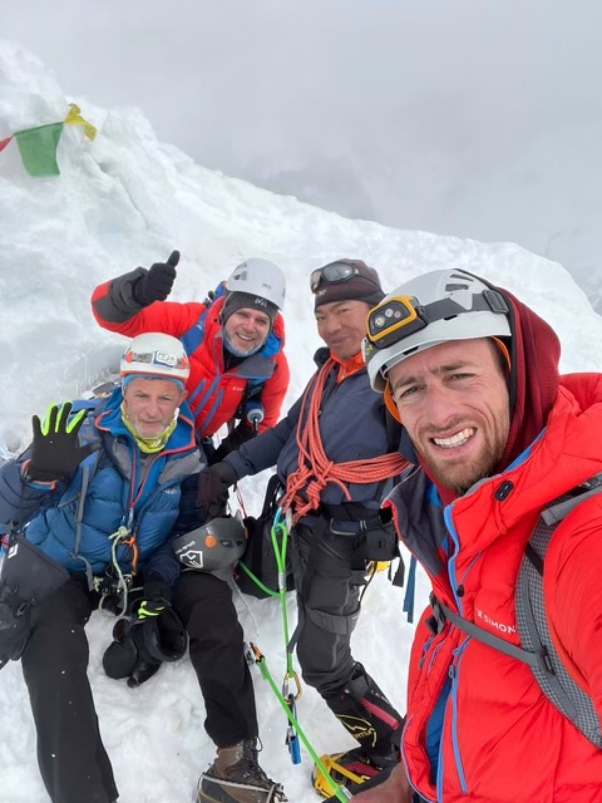 Photo de groupe pendant un trek au Népal