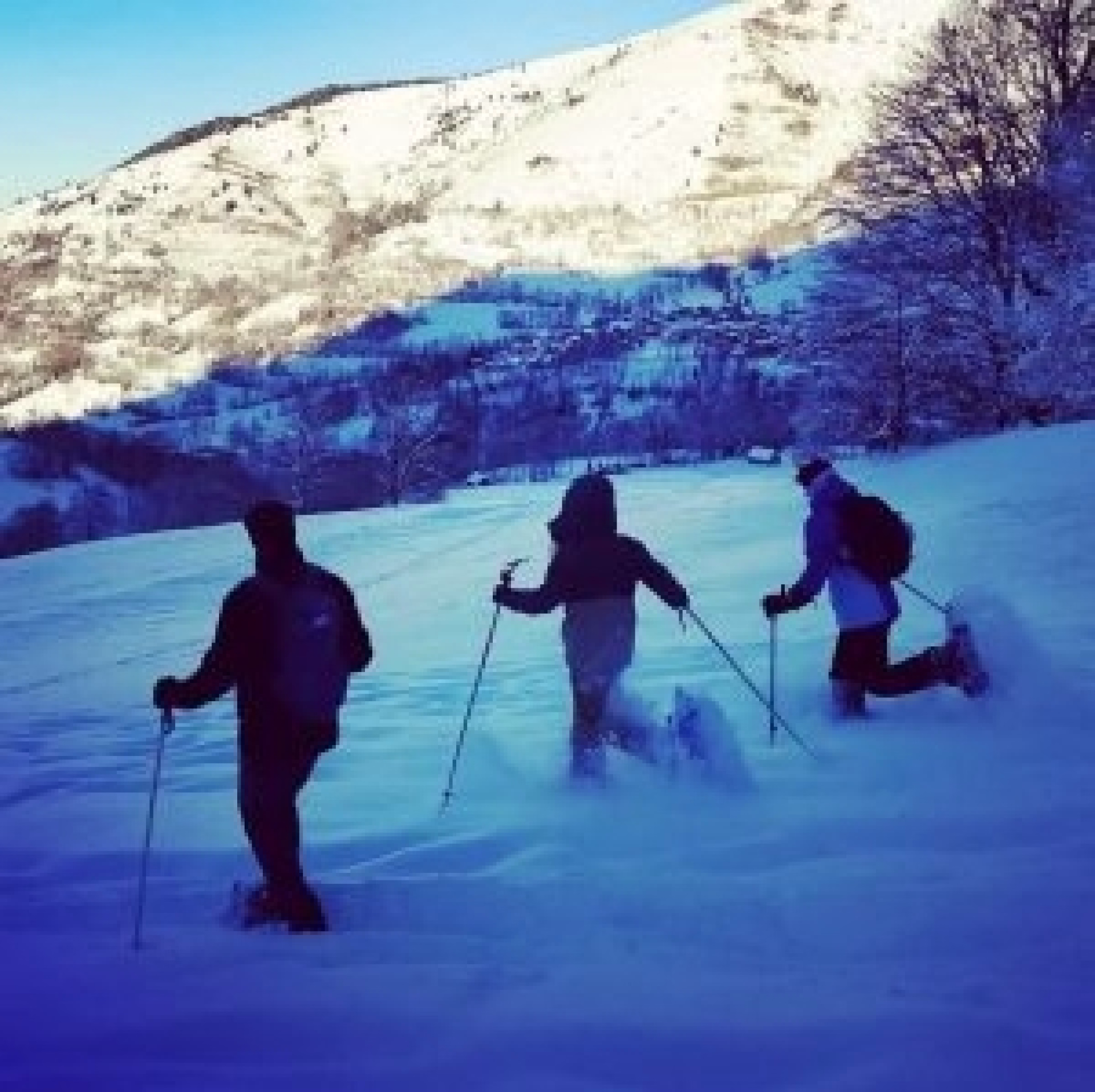 Raquettes tranquille autour de Saint Lary