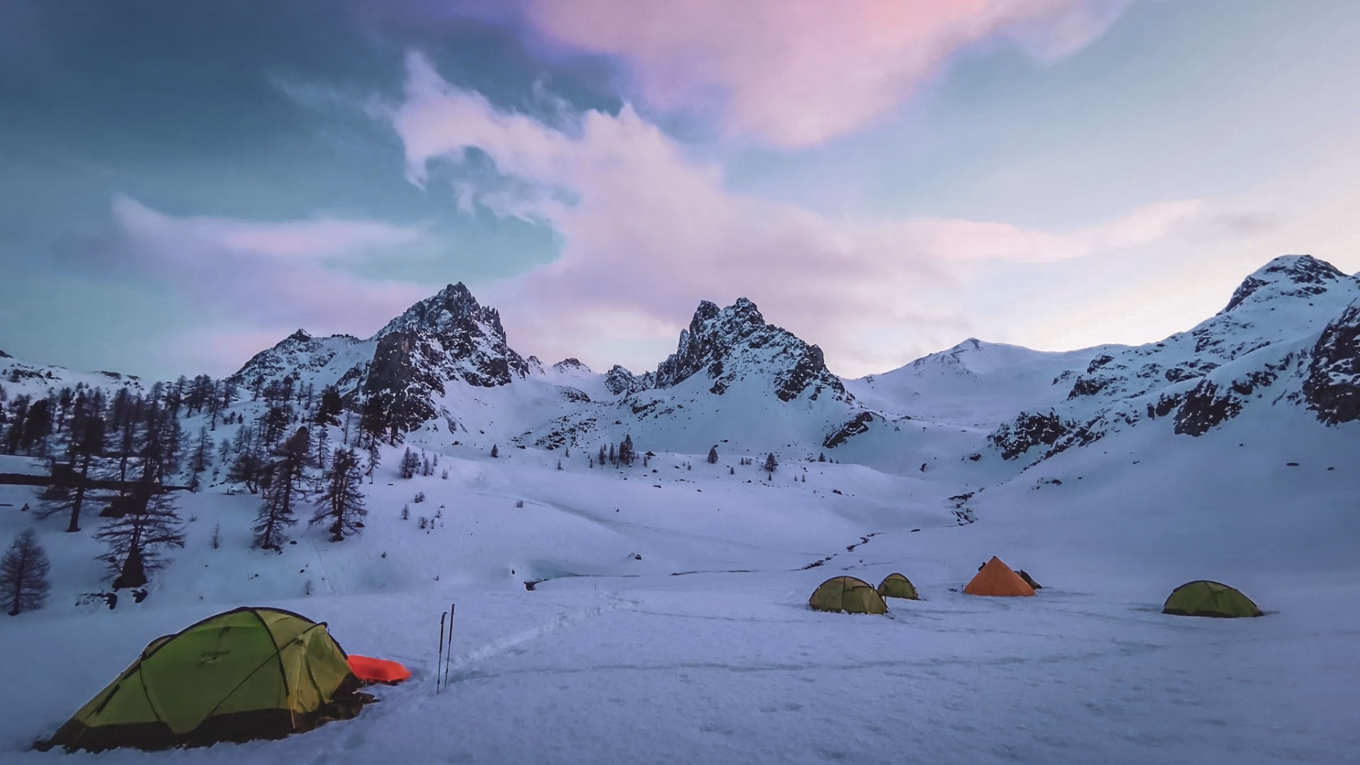 4 jours dans les Cerces entre raquettes, pulka et bivouac