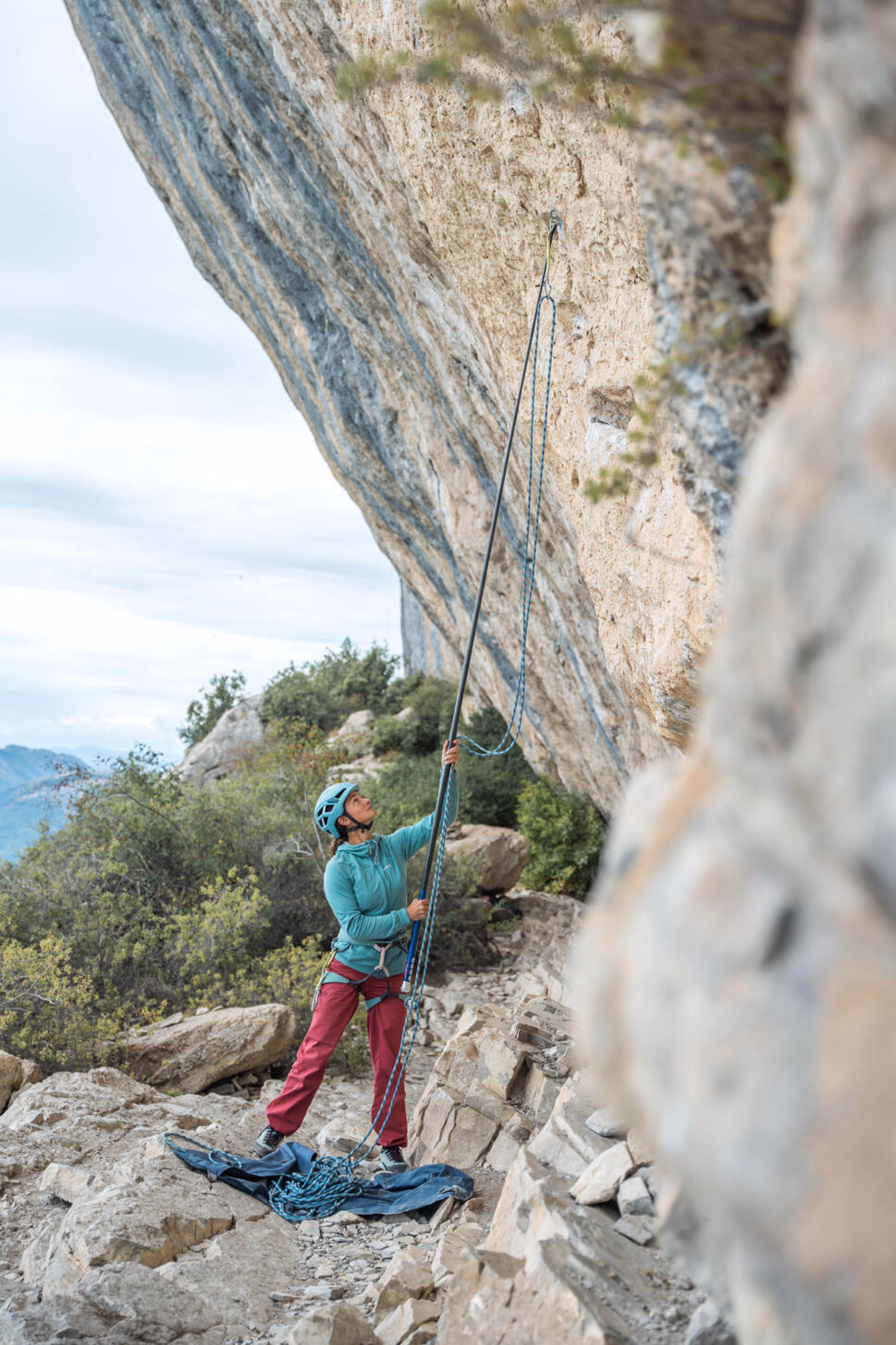 escalade en falaise