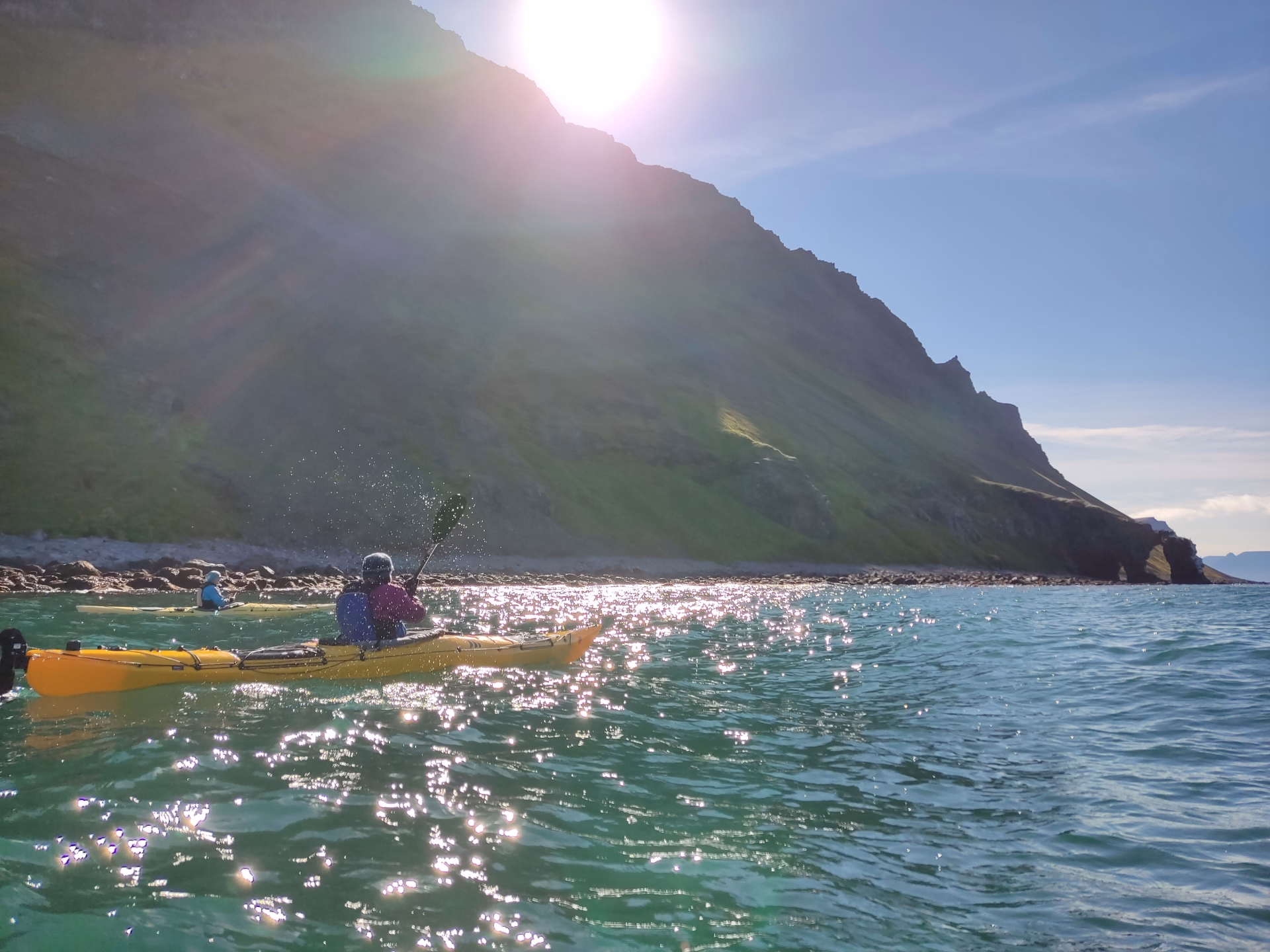 Pagayer en pleine nature en Kayak de mer à Hornstrandir