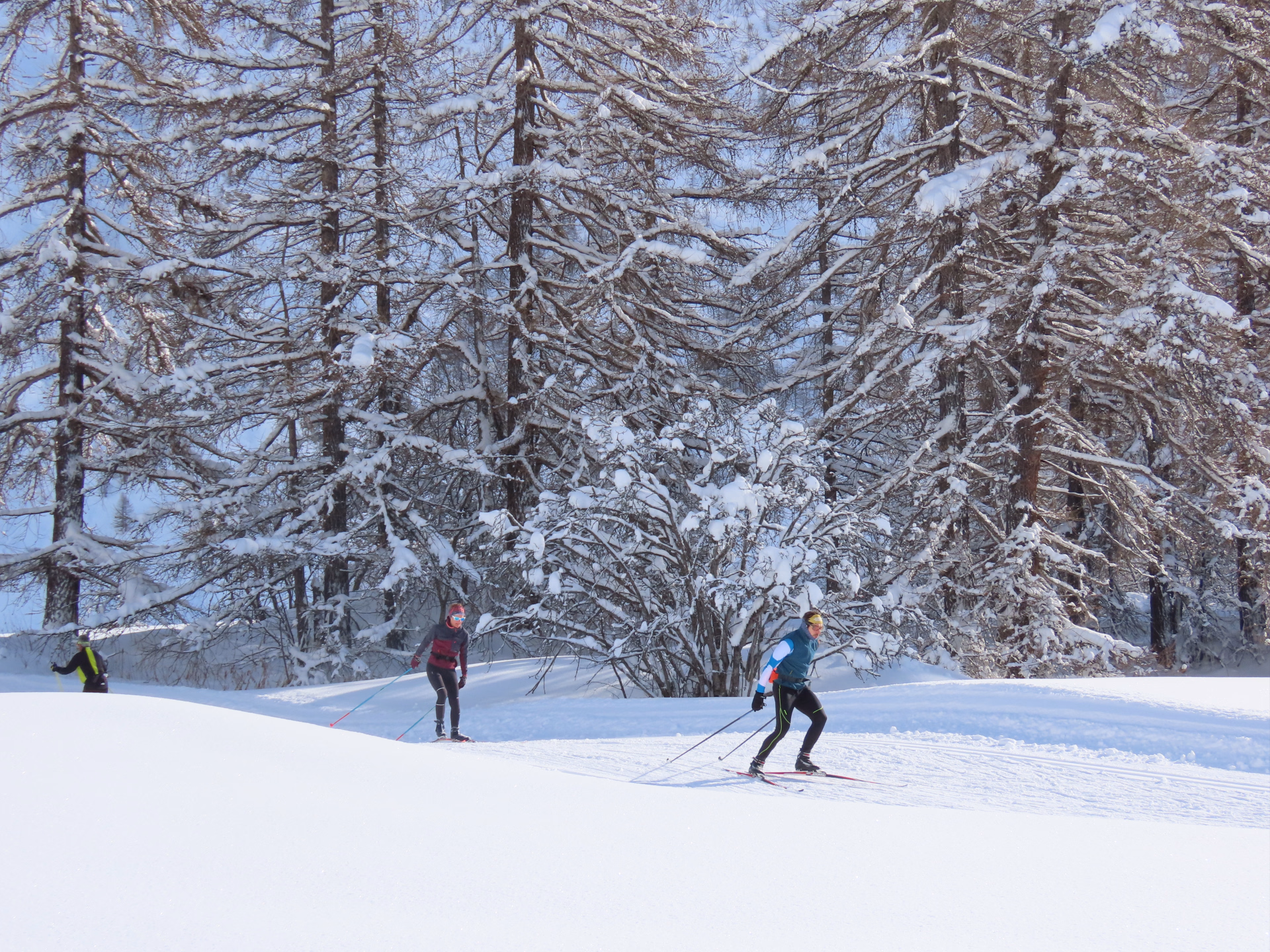 Dépassement en skating plus à Bessans