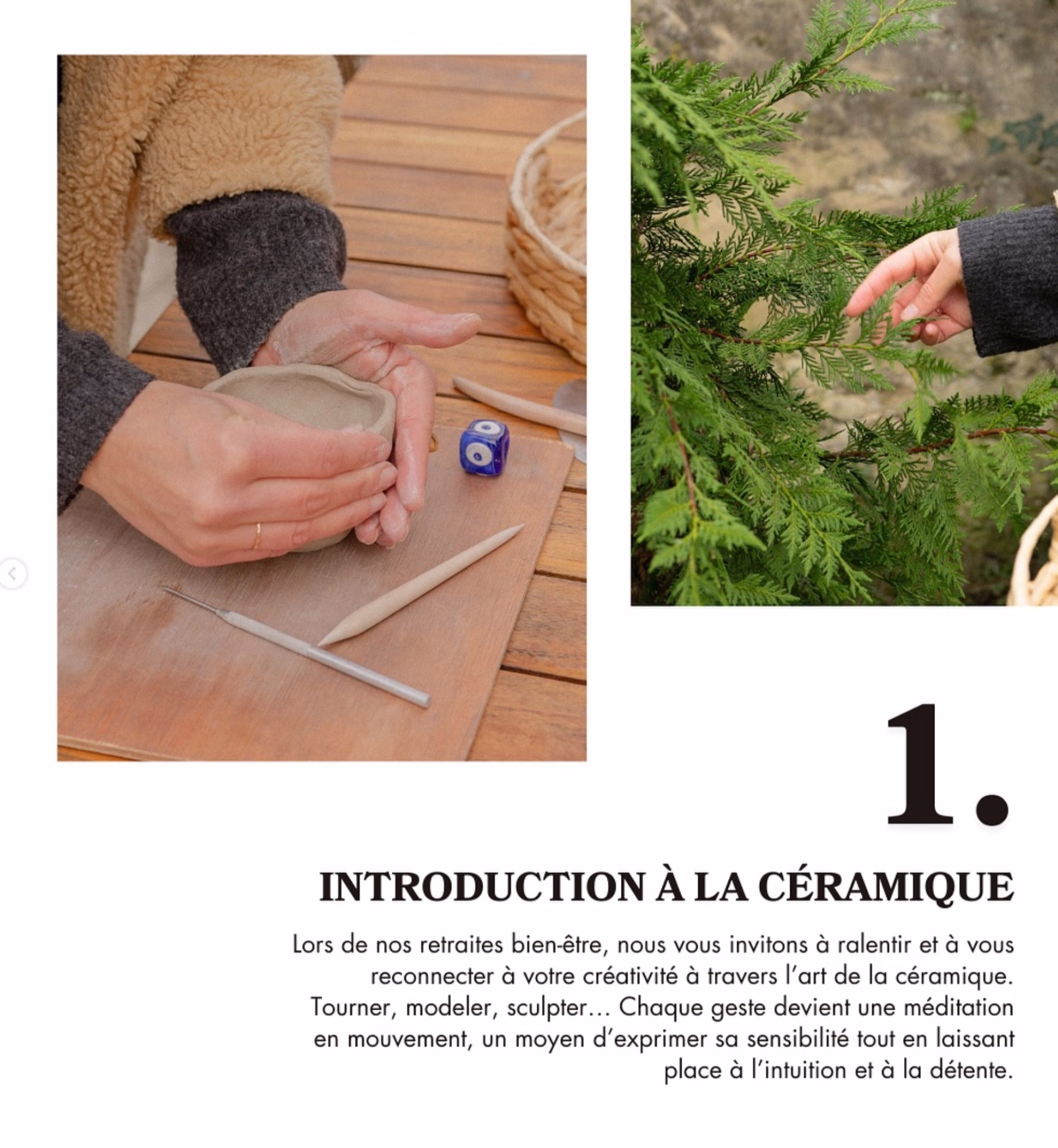 Retraite de yoga et céramique proche de Paris