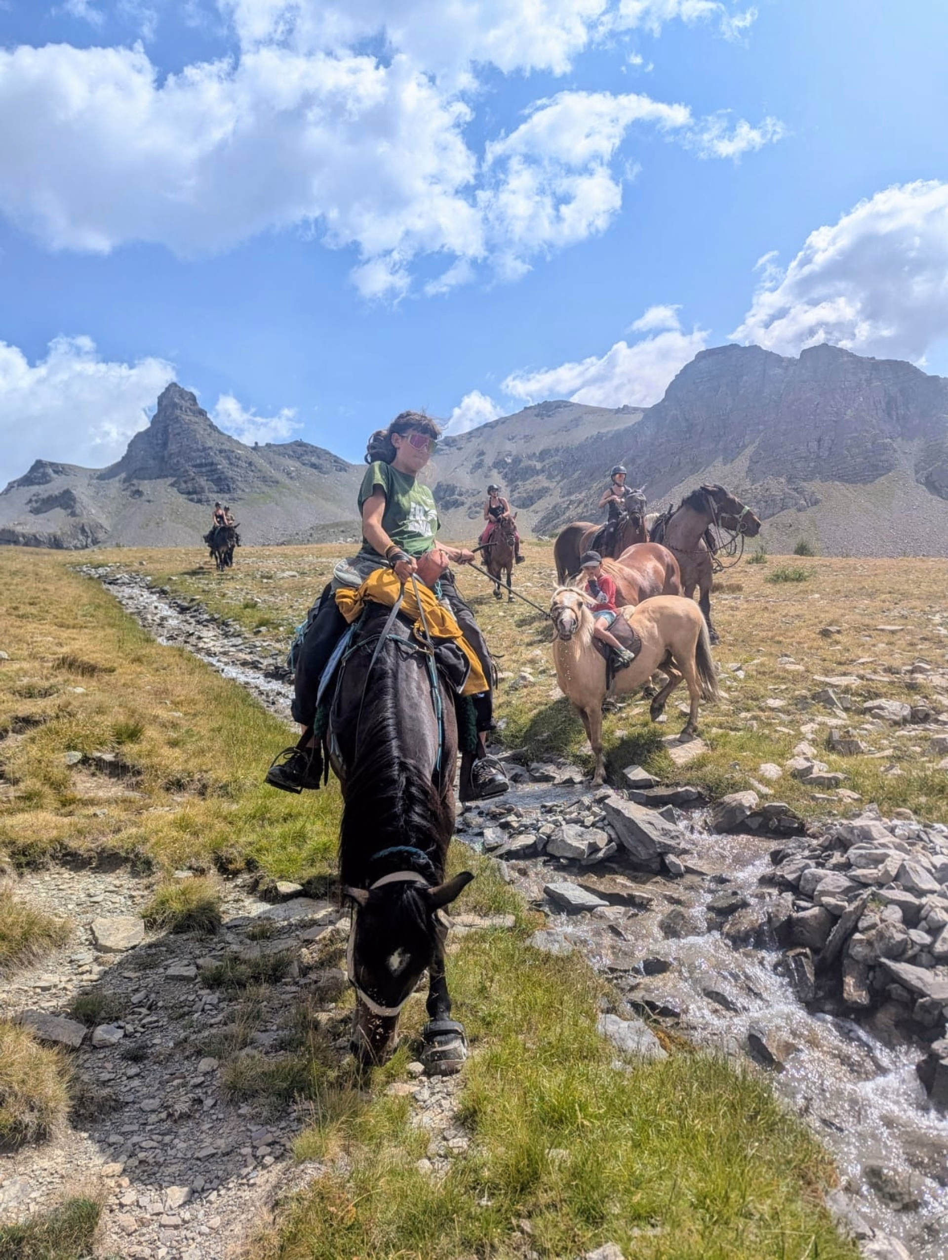 Randonnée à cheval et bivouac au Lac des Sagnes