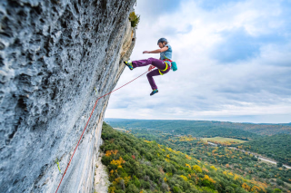 escalade en falaise