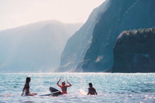 Surf au soleil