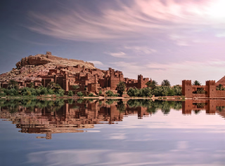 Paysage de Ouarzazate au Maroc