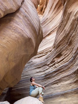 Paysage pendant une randonnée en Jordanie
