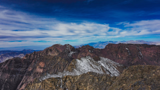 Chaîne de montagne au Maroc
