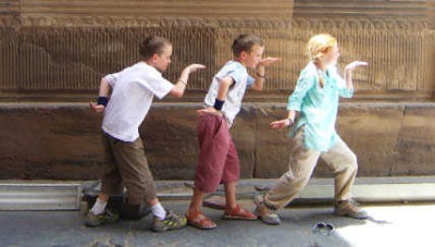 Enfants aux temple de Kom Ombo