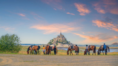 Séjours randonnée équestre au Mont Saint-Michel