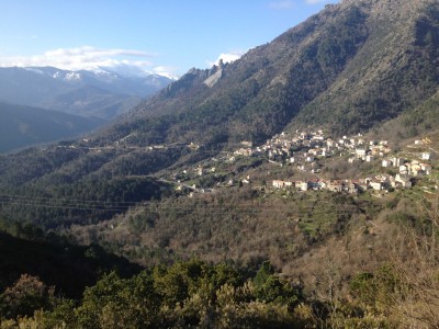 village de Bocognano et ses montagnes