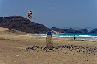 Cours de kitesurf sur l'île de Sao Vicente
