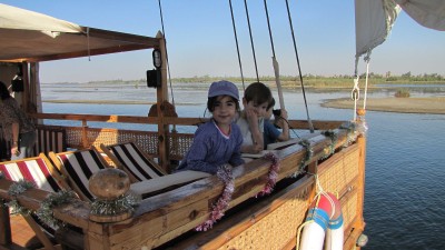 Descente du Nil en Sandal en Egypte