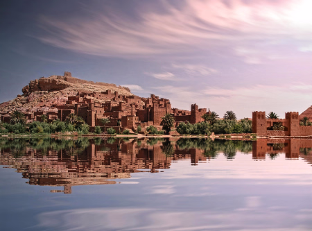 Paysage de Ouarzazate au Maroc