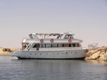 Notre bateau sur le Lac Nasser, Egypte