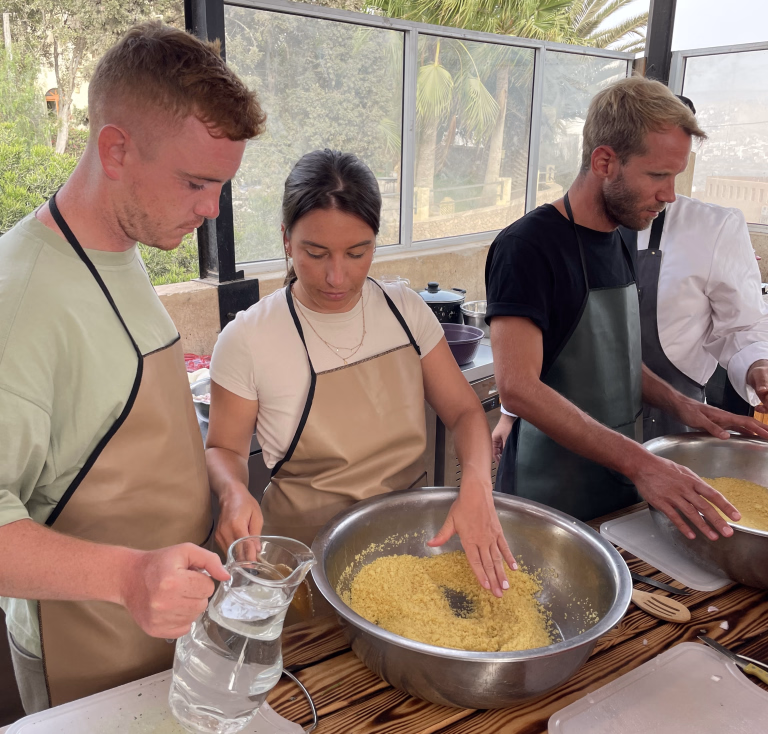 Photo cours de cuisine au Maroc