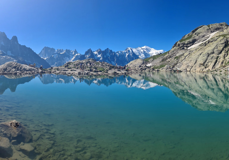 Lac Blanc sur itinéraire TMB