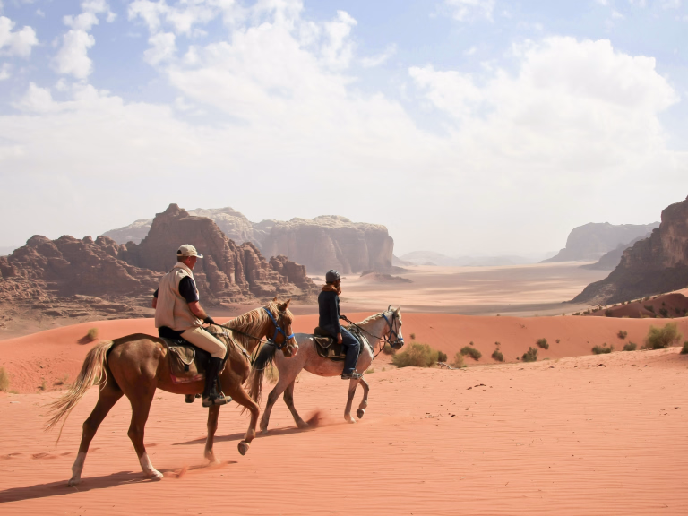 Randonnée équestre au Moyen-Orient
