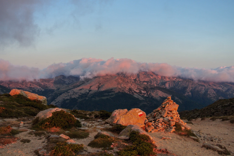 Couché de soleil sur le GR©20