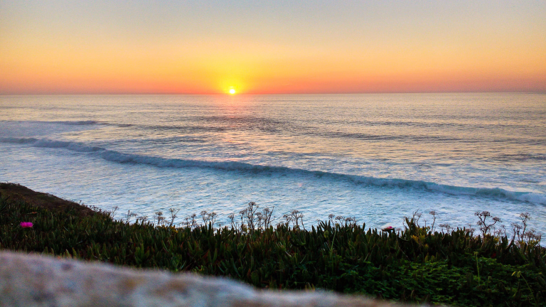 Couché de soleil à Ericiera au Portugal