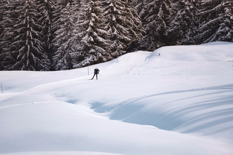 Ski de fond dans les Alpes