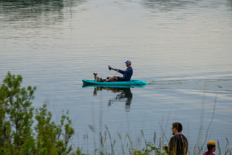 Canoe-kayak avec son chien