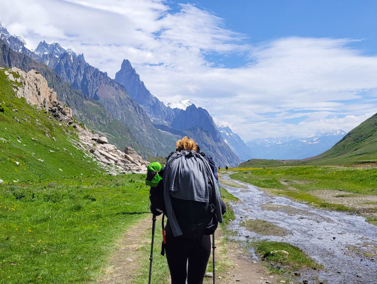 Randonneurs sur le TMB