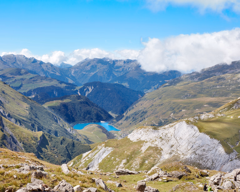 Lac depuis le Col du Bonhomme