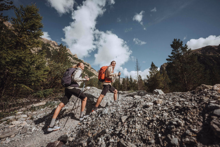 Photo randonnée dans les Alpes