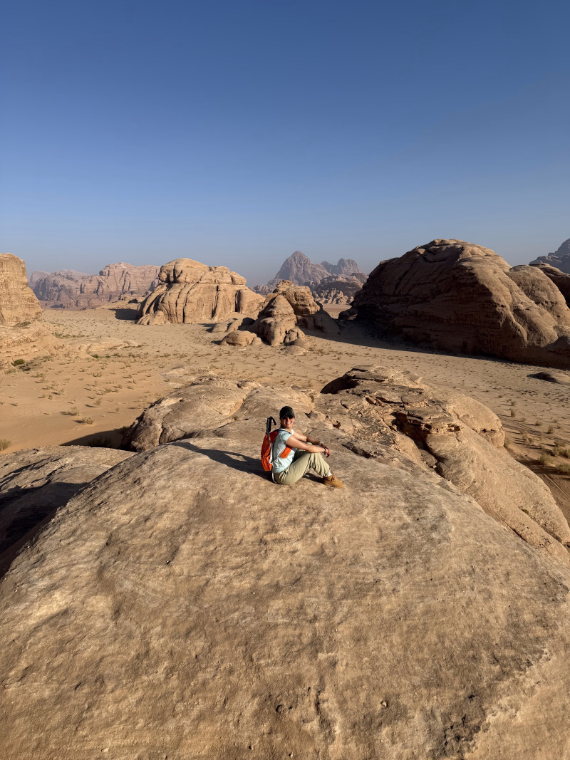 Paysage pendant une randonnée en Jordanie