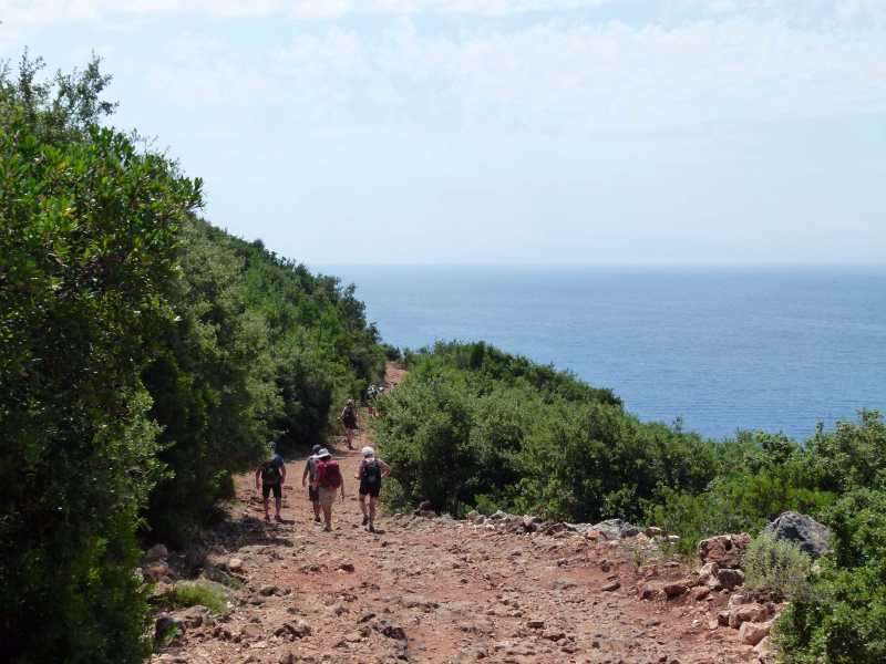 Albanie, Randonneurs en Riviera albanaise