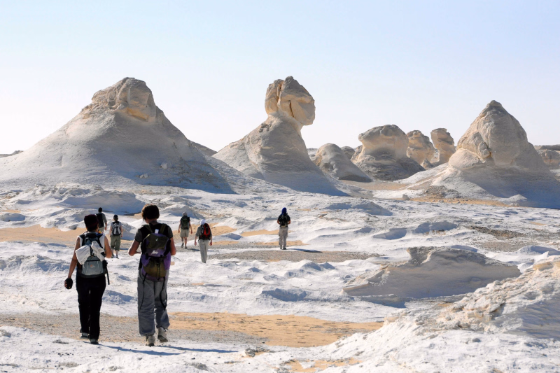 Randonnée dans le Désert blanc